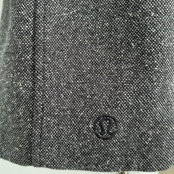 Lululemon Apres Sport Belted Jacket with Hood size 6 Brown/Grey/white tweed - Picture 10 of 12
